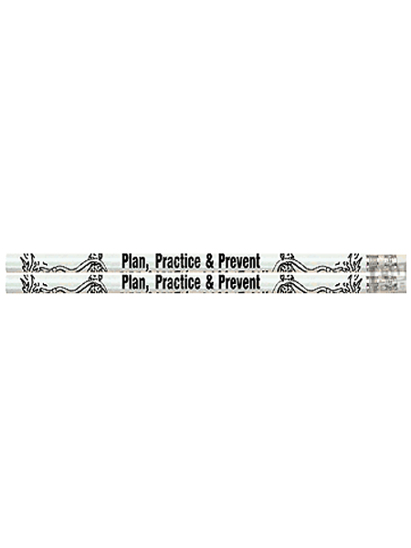 Plan, Practice, Prevent Fire Safety Pencil