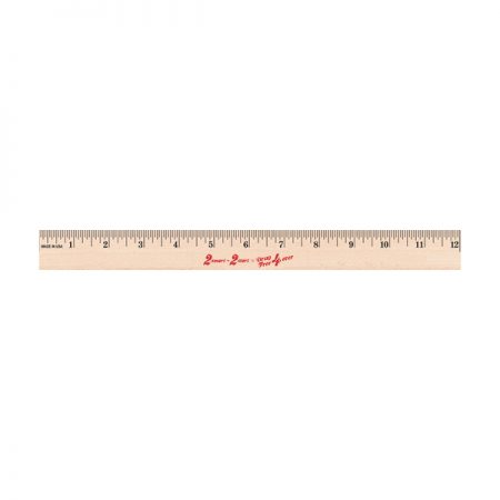 12 inch Wooden Ruler "2 Smart 2 Start"