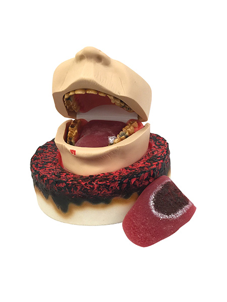 Smoker's Foul Mouth Display